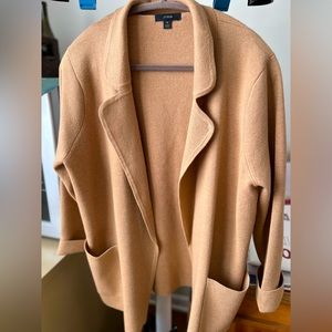 J. Crew Eloise Sweater Blazer Hthr Khaki M